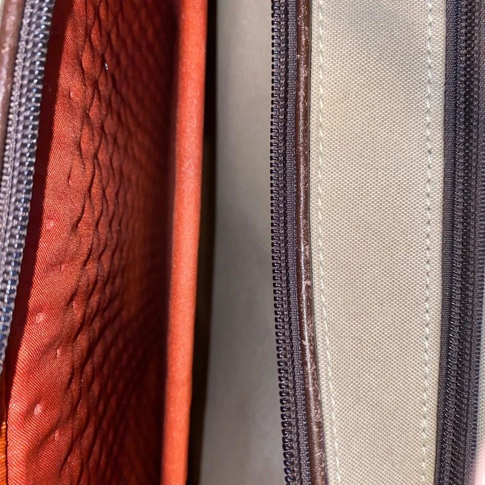 TUMI ACHIEVEMENT LAPTOP BUSINESS CASE TAN BROWN CARRY-ON EUC